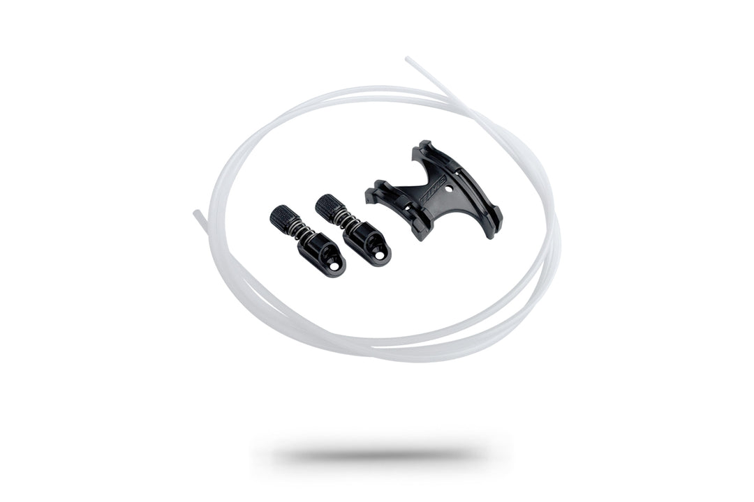 Pre-2026 Fluidity mechanical shifting update kit featuring all necessary guides and pieces