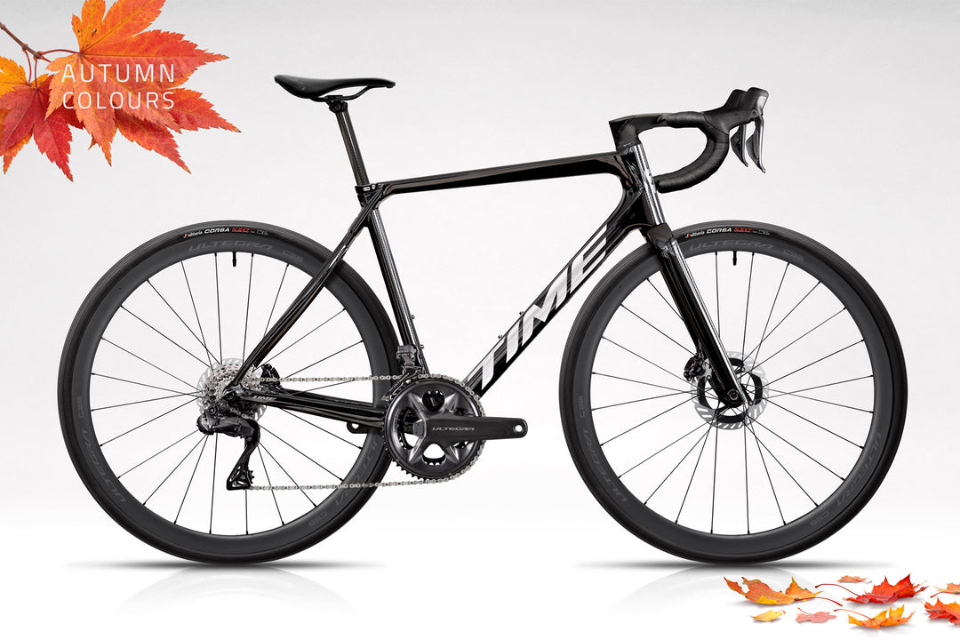 TIME NXR in Nude Carbon on white background high resolution and LTD Ultegra Power build kit